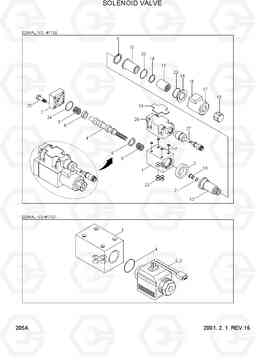 205A SOLENOID VALVE R130LC-3, Hyundai