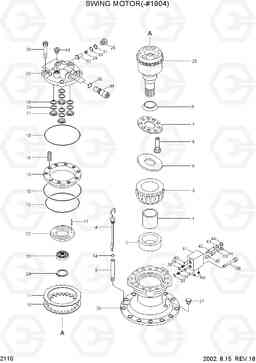 2110 SWING MOTOR(-#1904) R130LC-3, Hyundai