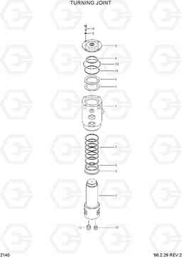 2140 TURNING JOINT R130LC-3, Hyundai