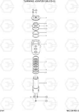 2141 TURNING JOINT(R130LCD-3) R130LC-3, Hyundai