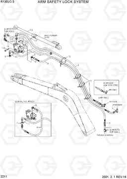 2211 ARM SAFETY LOCK SYSTEM R130LC-3, Hyundai