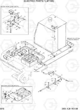 3010 ELECTRIC PARTS 1(-#1168) R130LC-3, Hyundai