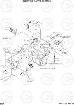 3021 ELECTRIC PARTS 3(-#1168) R130LC-3, Hyundai