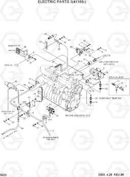 3023 ELECTRIC PARTS 3(#1169-) R130LC-3, Hyundai