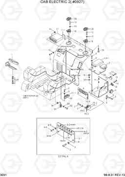 3031 CAB ELECTRIC 2(-#0927) R130LC-3, Hyundai