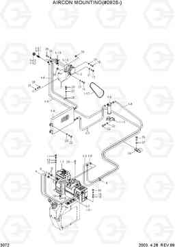 3072 AIRCON MOUNTING(#0928-) R130LC-3, Hyundai