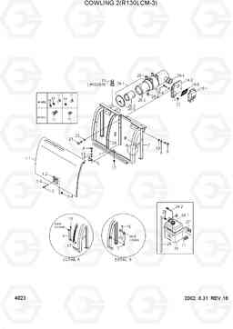4023 COWLING 2(R130LCM-3) R130LC-3, Hyundai