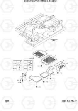 4040 UNDER COVER(R130LC-3, LCD-3) R130LC-3, Hyundai