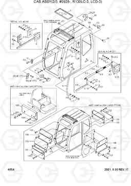 405A CAB ASSY(2/3, #0928-, R130LC-3, LCD-3) R130LC-3, Hyundai