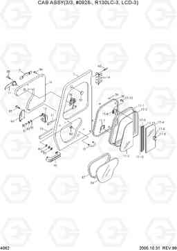 4062 CAB ASSY(3/3, #0928-, R130LC-3, LCD-3) R130LC-3, Hyundai