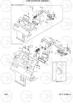 4077 CAB INTERIOR 2(#0928-) R130LC-3, Hyundai