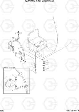 4080 BATTERY BOX MOUNTING R130LC-3, Hyundai