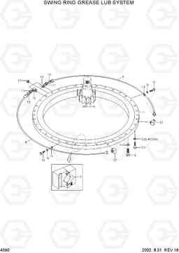 4090 SWING RING GREASE LUB SYSTEM R130LC-3, Hyundai