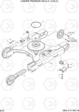 5010 LOWER FRAME(R130LC-3, LCD-3) R130LC-3, Hyundai