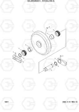 5041 IDLER(#0631-, R130LCM-3) R130LC-3, Hyundai