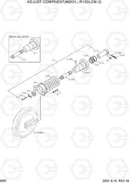 5061 ADJUST COMPONENT(#0631-, R130LCM-3) R130LC-3, Hyundai