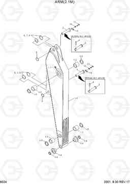 6024 ARM(2.1M) R130LC-3, Hyundai