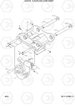 6032 QUICK COUPLING LINK ASSY R130LC-3, Hyundai