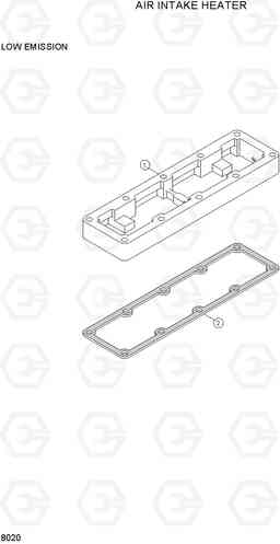 8020 AIR INTAKE HEATER R130LC-3, Hyundai