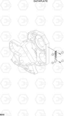 8030 DATAPLATE R130LC-3, Hyundai