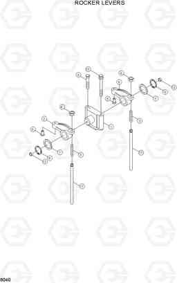 8040 ROCKER LEVERS R130LC-3, Hyundai