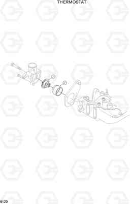 8120 THERMOSTAT R130LC-3, Hyundai