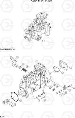 8220 BASE FUEL PUMP R130LC-3, Hyundai