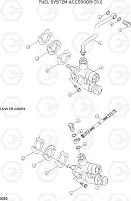 8250 FUEL SYSTEM ACCESSORIES 2 R130LC-3, Hyundai