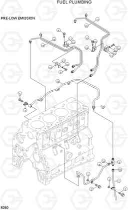 8260 FUEL PLUMBING R130LC-3, Hyundai