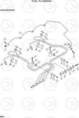 8261 FUEL PLUMBING R130LC-3, Hyundai