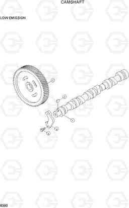 8390 CAMSHAFT R130LC-3, Hyundai