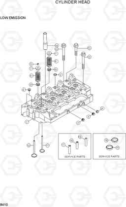 8410 CYLINDER HEAD R130LC-3, Hyundai