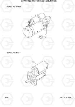 8450 STARTING MOTOR AND MOUNTING R130LC-3, Hyundai