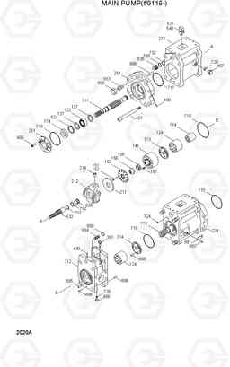 2020A MAIN PUMP(#0116-) R130W, Hyundai