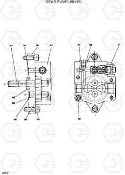 2022 GEAR PUMP(-#0115) R130W, Hyundai