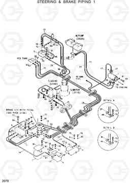 2070 STEERING & BRAKE PIPING 1 R130W, Hyundai