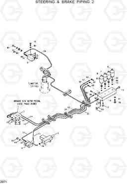 2071 STEERING & BRAKE PIPING 2 R130W, Hyundai