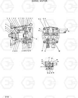 2110 SWING MOTOR R130W, Hyundai