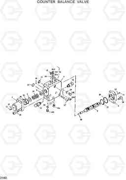 2160 COUNTER BALANCE VALVE R130W, Hyundai