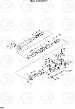 2180 ARM CYLINDER R130W, Hyundai