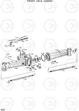 3022 FRONT AXLE CASING R130W, Hyundai