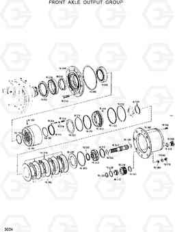 3024 FRONT AXLE OUTPUT GROUP R130W, Hyundai