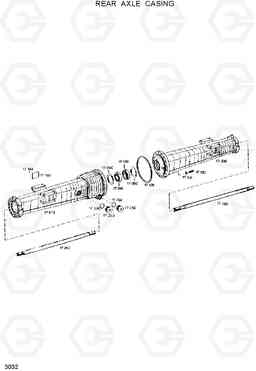 3032 REAR AXLE CASING R130W, Hyundai