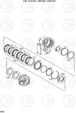 3045 T/M M-DISC BRAKE GROUP R130W, Hyundai