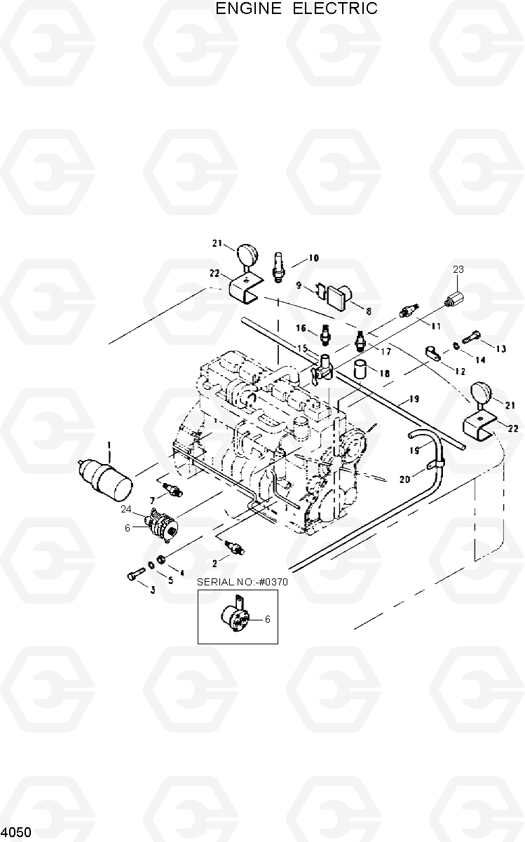 4050 ENGINE ELECTRIC R130W, Hyundai