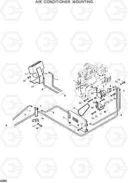 4080 AIR CONDITIONER MOUNTING R130W, Hyundai