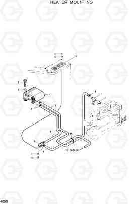 4090 HEATER MOUNTING R130W, Hyundai