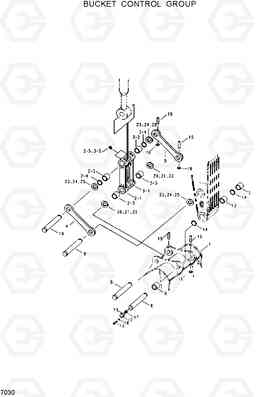 7030 BUCKET CONTROL GROUP R130W, Hyundai