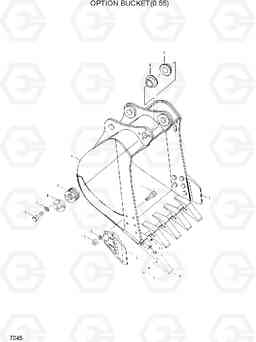 7045 OPTION BUCKET(0.55M3) R130W, Hyundai