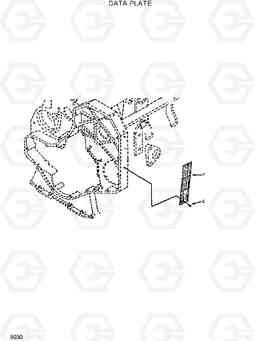 9030 DATA PLATE R130W, Hyundai